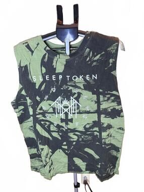 Hot Topic Muscle shirt Sleep Token Sleeveless Tie-Dye Graphic Tank Top sz XL
